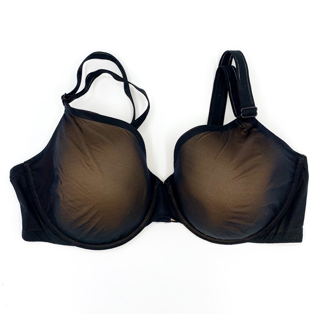 Victoria's Secret Black Mesh Lined Perfect Coverage Bra